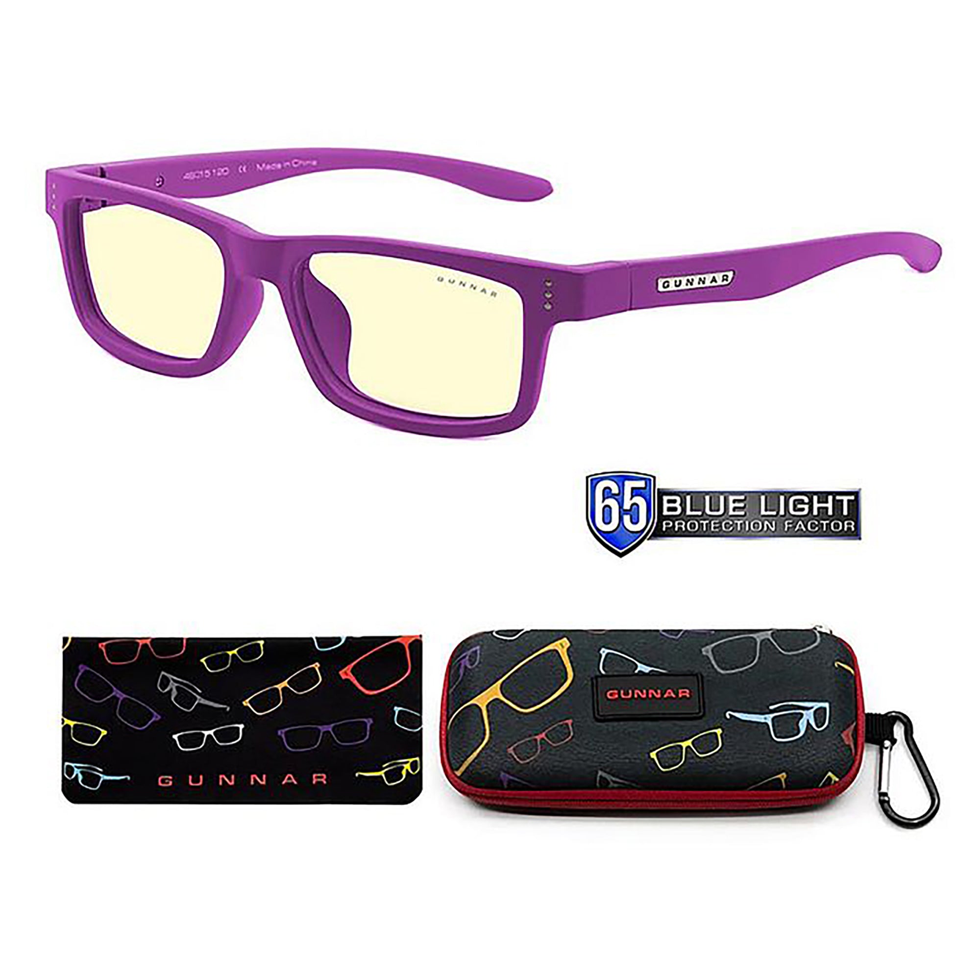 Gunnar Cruz Kids Indoor Digital Eyewear/Glasses, Amber Magenta (4-8 years)
