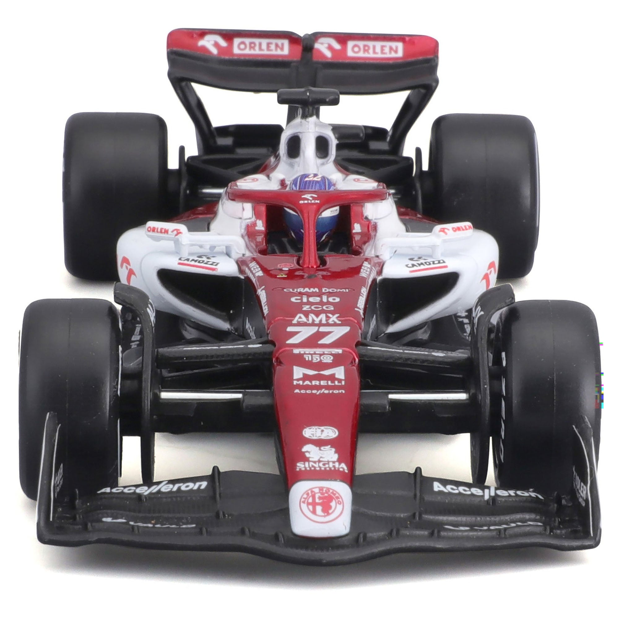 Bburago 1:43 2022 F-1 Alfa Romeo C42 #77 Bottas with Driver