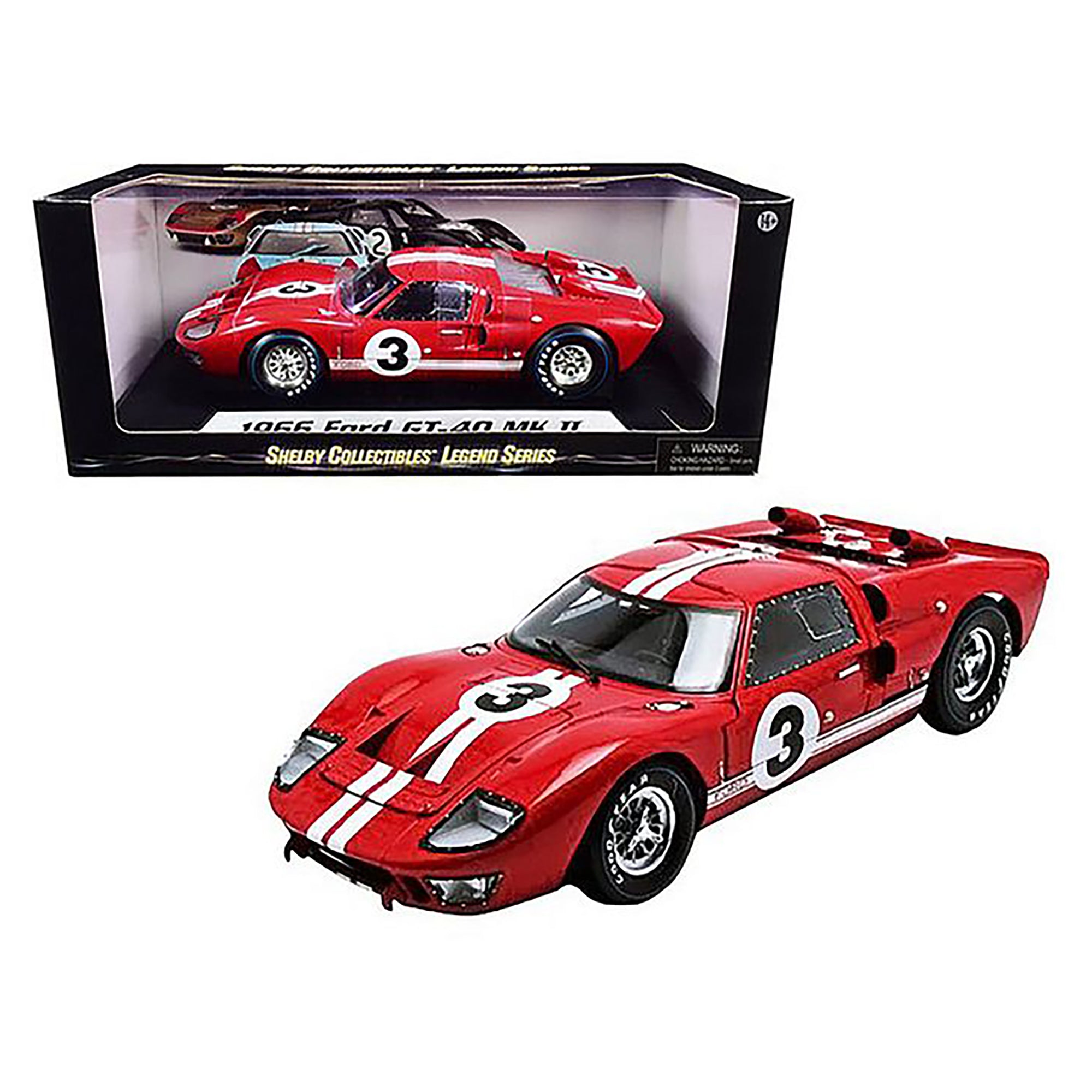 Shelby Collect 1966 Ford GT-40 MK II #1 1:18 Diecast Vehicle