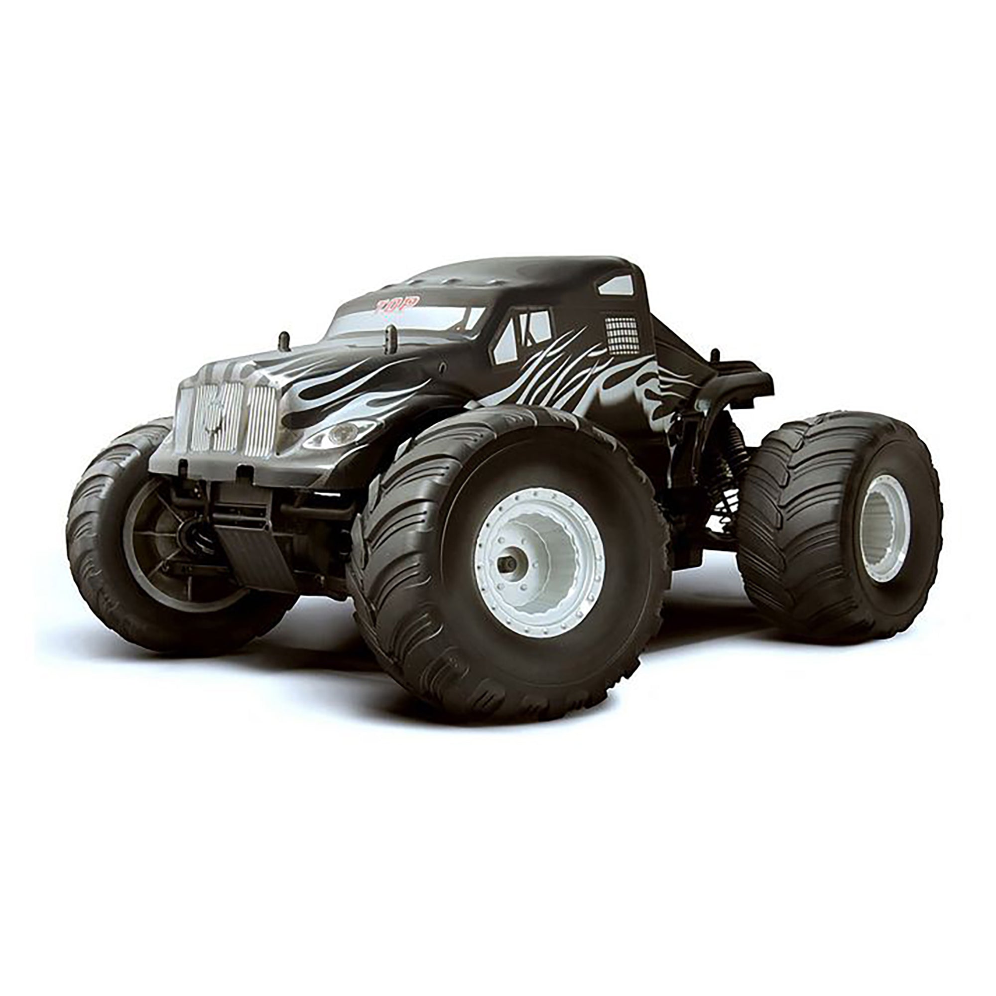 HSP Racing TOP Monster Truck Silver Flame 2.4GHz 1/10 Brushless 4WD Off Road RTR RC Truck