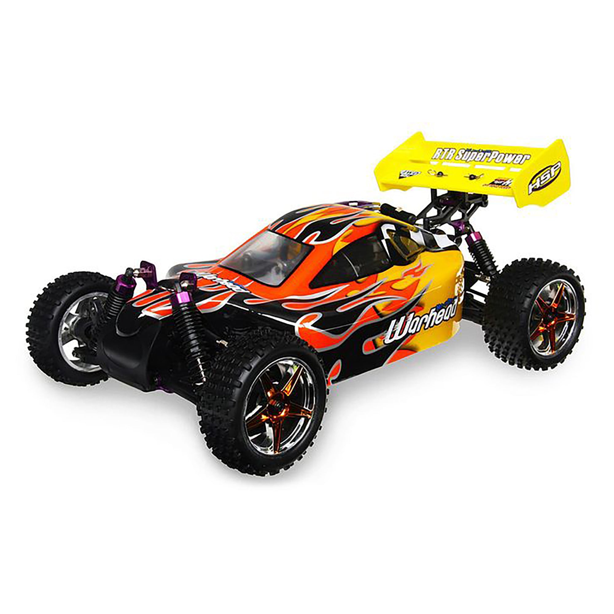 HSP Racing 94106-66001 Orange 2.4Ghz 2SP Nitro 4WD Off Road 1/10 Scale RC Buggy