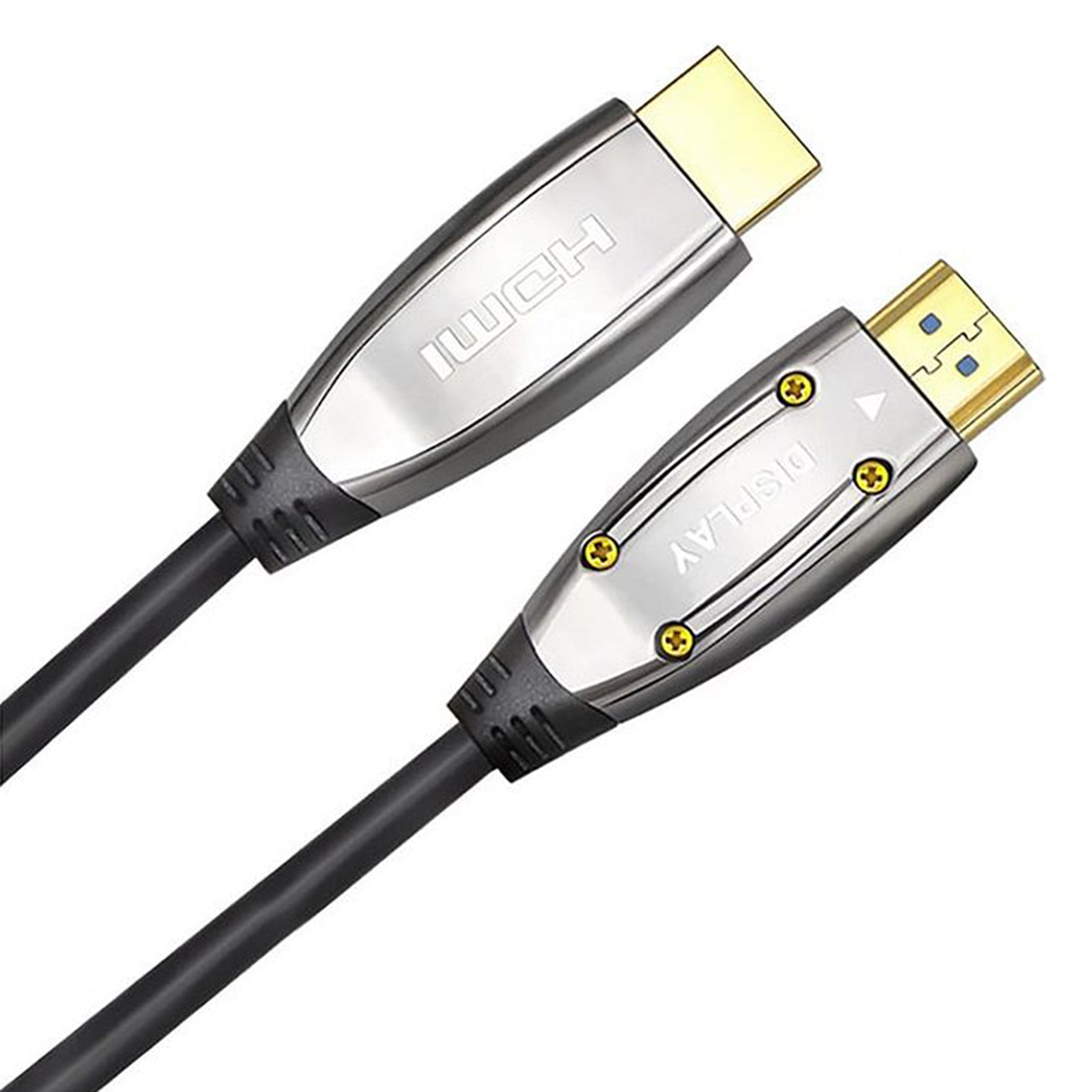 Cruxtec HS8K-10-SV Fibre Optical HDMI Cable, Silver (10 mtrs)