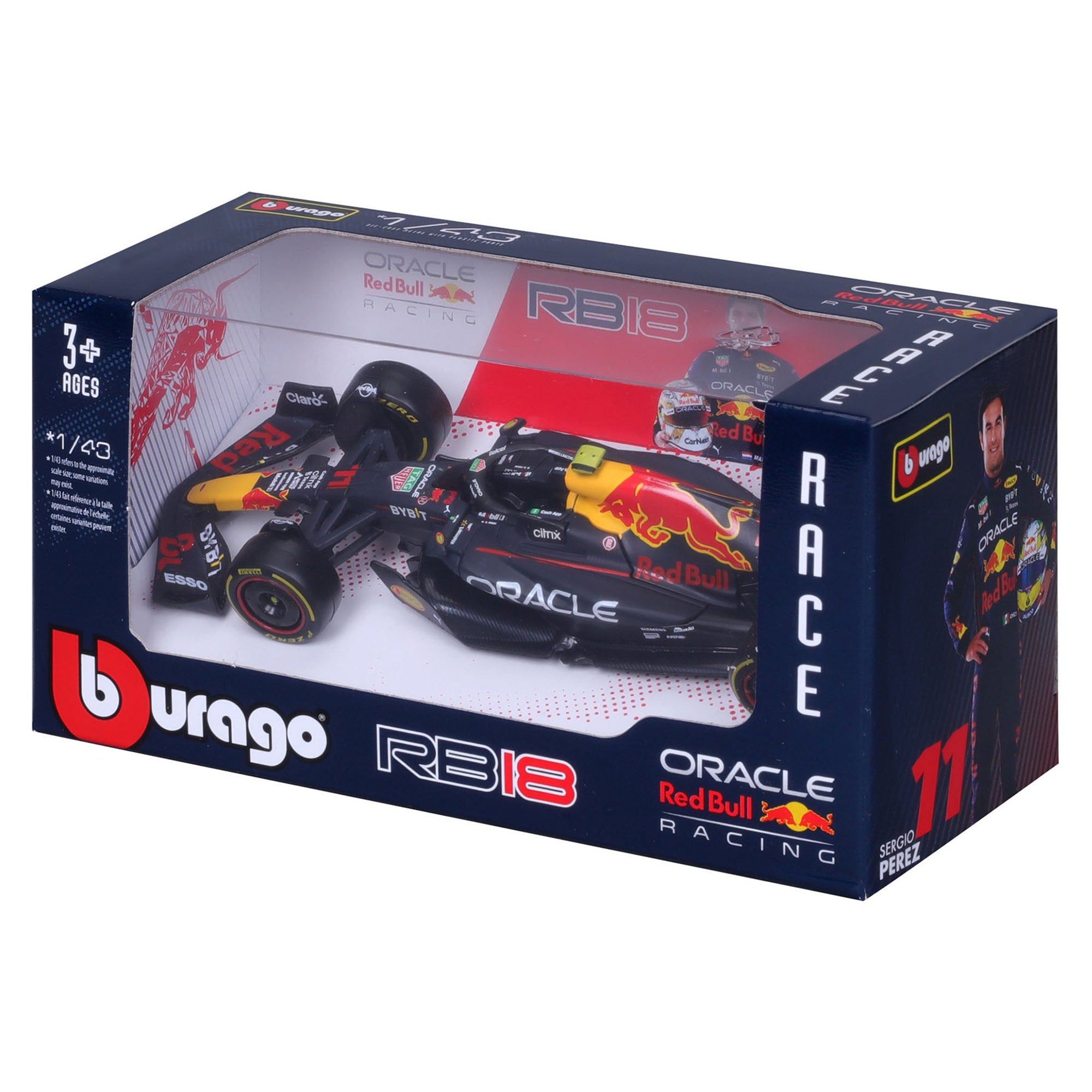 Bburago 1:43 2022 F-1 Red Bull Racing RB 18 #11 Perez