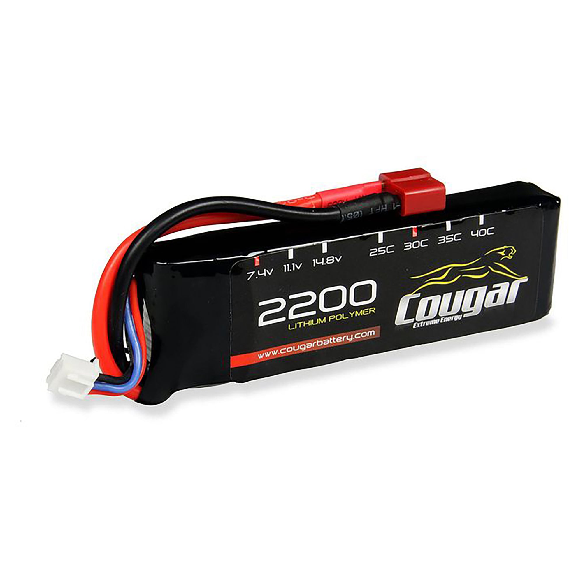 Cougar 2200mAh 7.4v 2S 30C Soft Case LiPo Battery